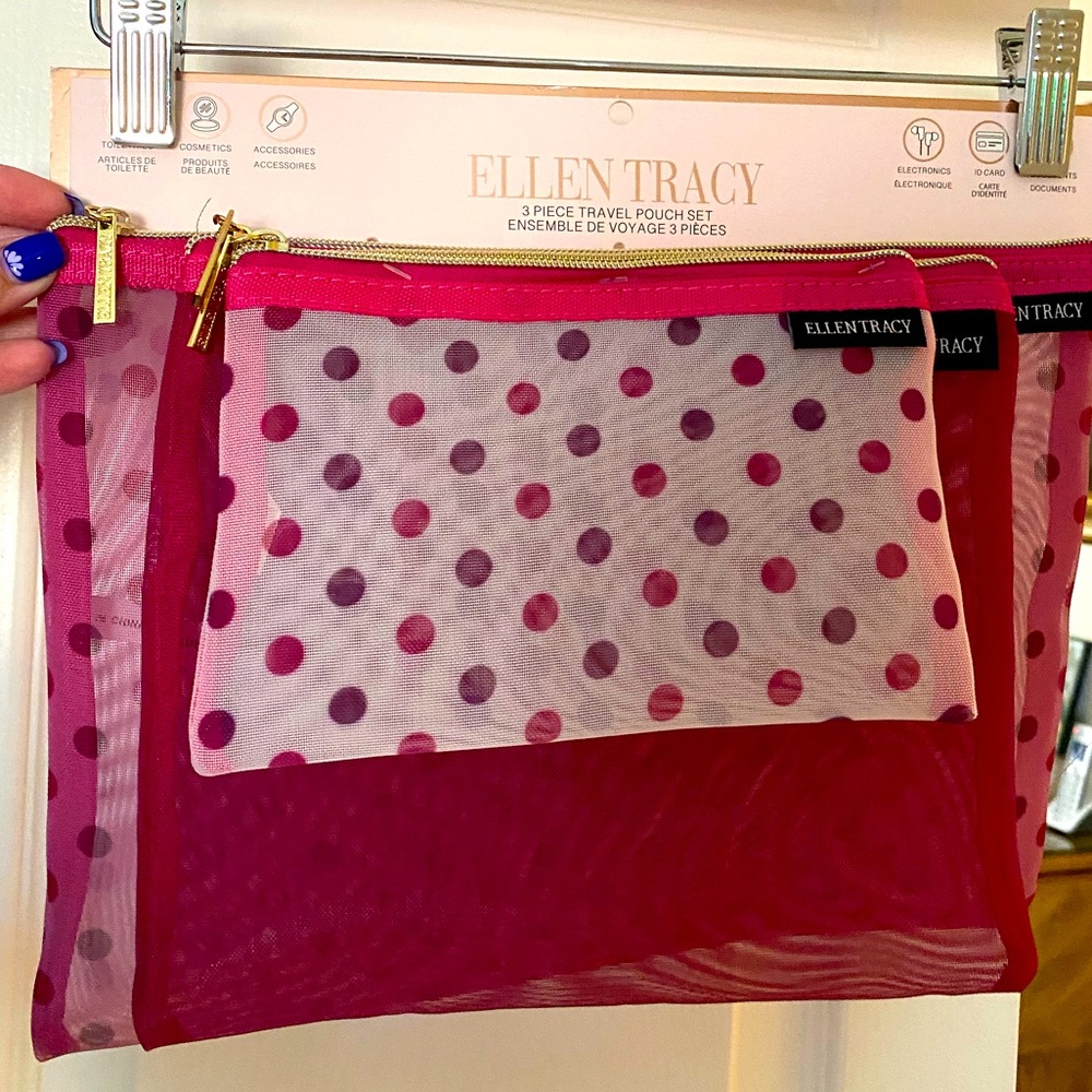 Travel zip pouches brand new.